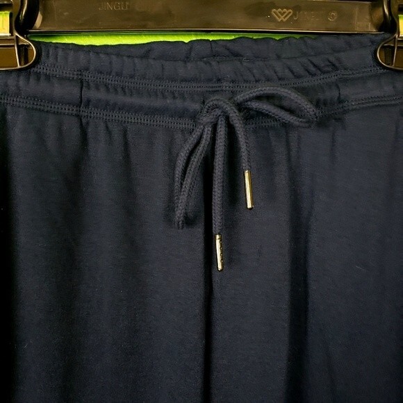 Halston Studio Soft Comfy Lounge wear Navy Blue Jogger Pants Size XS/X-Small - Picture 8 of 11